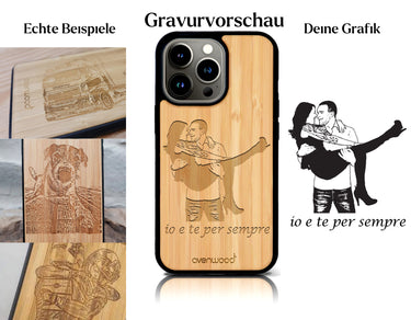 INDIVIDUELL iPhone 14 Pro Bambus-Kunststoff